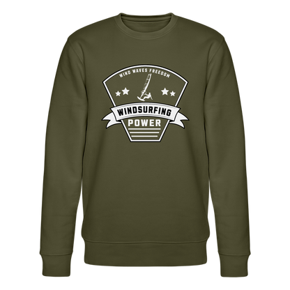 Unisex Bio-Sweatshirt CHANGER -power- - Khaki