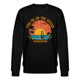 Unisex Bio-Sweatshirt -find me on the water- - Schwarz