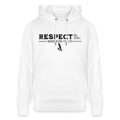 Unisex Bio-Hoodie CRUISER -respect- - Weiß