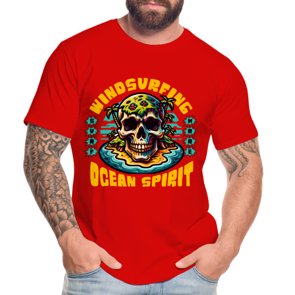 Männer Premium Bio T-Shirt -ocean spirit- - Rot