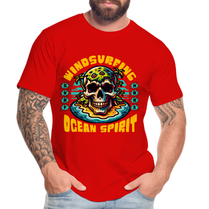 Männer Premium Bio T-Shirt -ocean spirit- - Rot