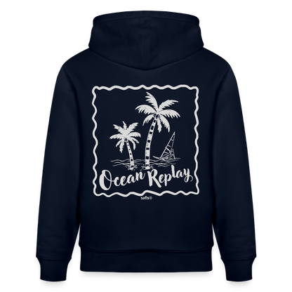 Unisex Bio-Hoodie CRUISER -ocean replay- - Navy