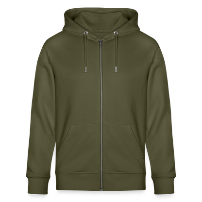 Unisex Bio-Kapuzenjacke CULTIVATOR -stay salty- - Khaki