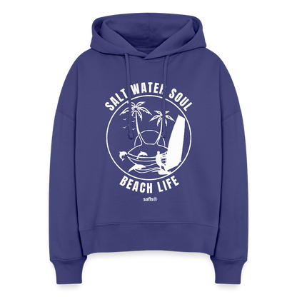 Boxy Frauen Bio Hoodie Nora -salt water soul- - Dämmerung