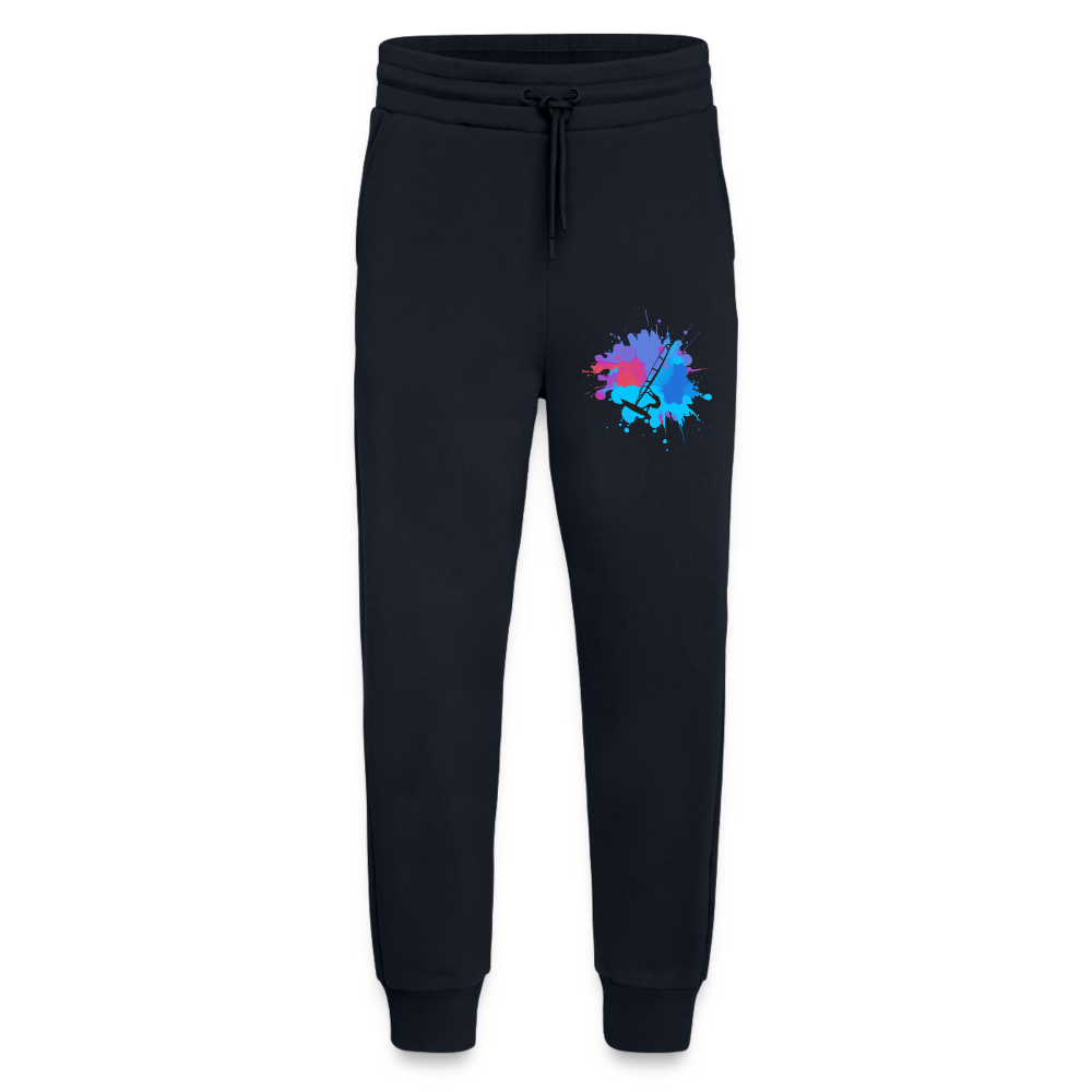 Organic Relaxed Jogginghose -Farbklecks- - DARK NAVY