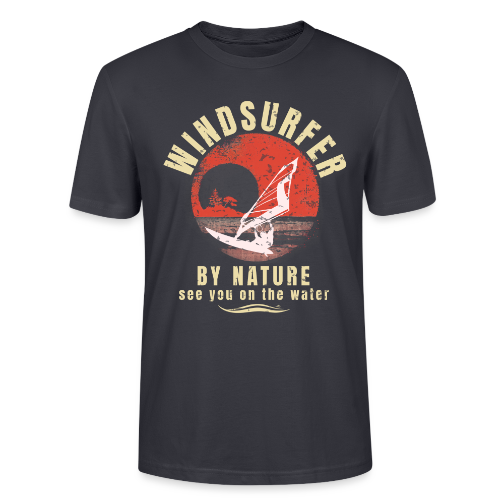 Unisex T-Shirt -by nature- - Dunkles Graublau