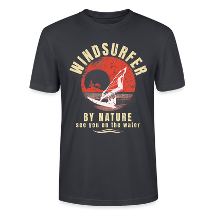 Unisex T-Shirt -by nature- - Dunkles Graublau