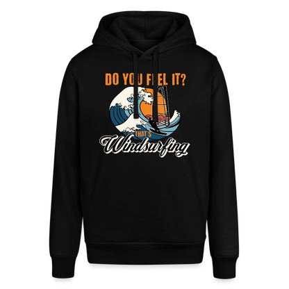 Unisex Bio-Hoodie -do you feel it- - Schwarz