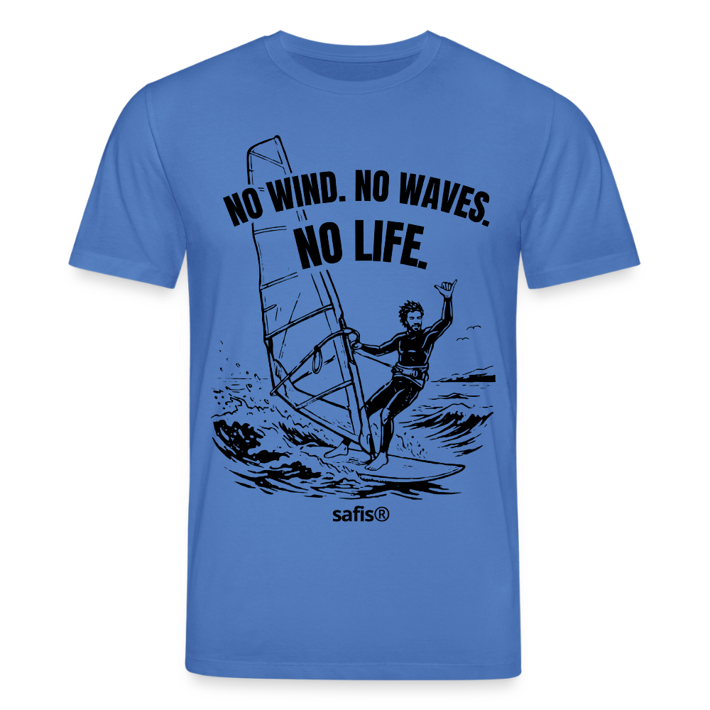 safis® Windsurf Bio-Shirt -no life- Unisex CREATOR - Achtsames Blau
