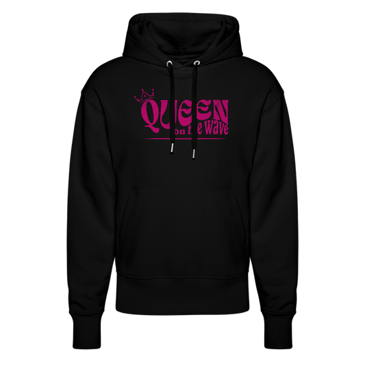 Unisex Relaxed Fit Hoodie -Queen on the wave- - Schwarz