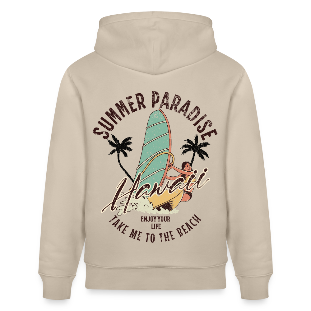 Unisex Bio-Hoodie CRUISER -enjoy life- - Beige