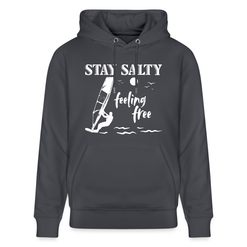 Unisex Bio-Hoodie CRUISER -stay salty- - Indigoblau