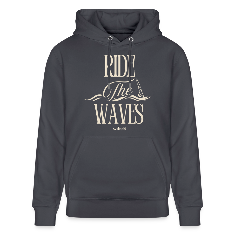 Unisex Bio-Hoodie CRUISER -ride the waves- - Indigoblau