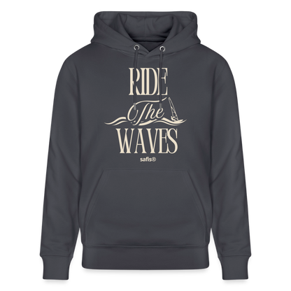Unisex Bio-Hoodie CRUISER -ride the waves- - Indigoblau