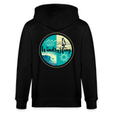 Unisex Bio-Kapuzenjacke CULTIVATOR -ocean- - Schwarz