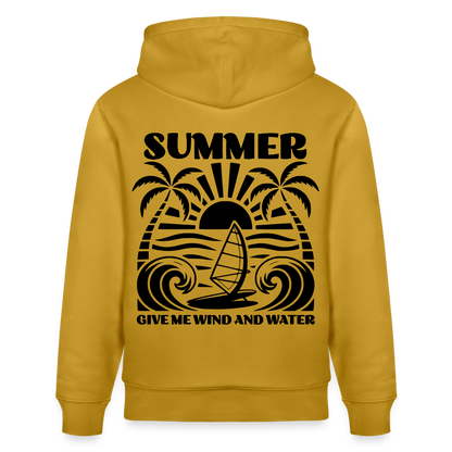 Unisex Bio-Hoodie CRUISER -give me wind and water- - Ocker