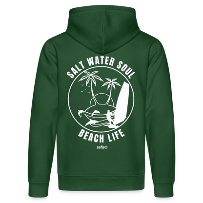 Unisex Bio-Hoodie DRUMMER -salt water soul- - Flaschengrün