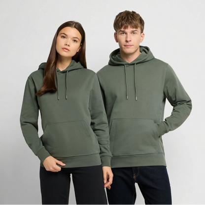 -no life- Unisex Bio-Hoodie CRUISER - Tanngrün