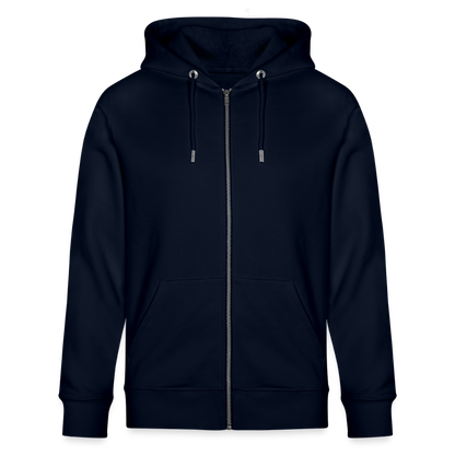 Unisex Bio-Kapuzenjacke CULTIVATOR -buy happiness- - Navy