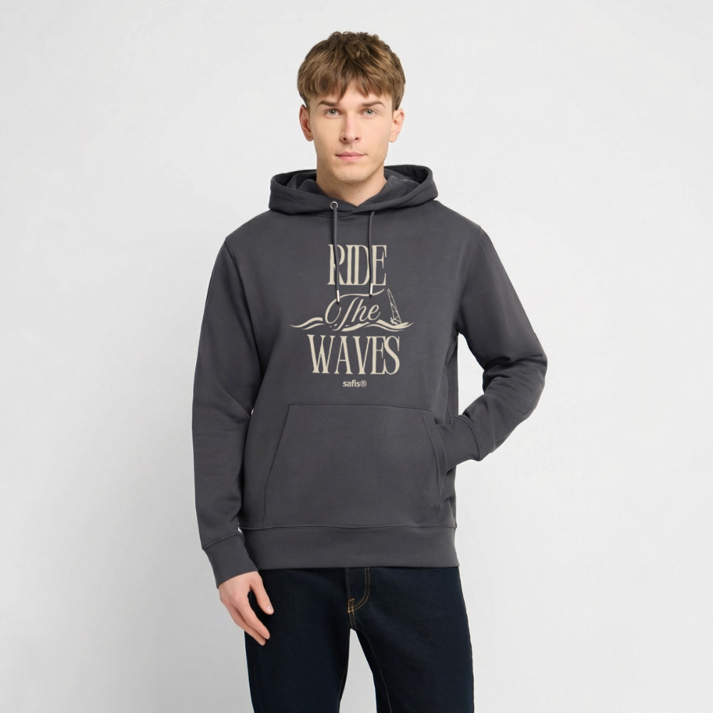 Unisex Bio-Hoodie CRUISER -ride the waves- - Indigoblau