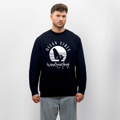 Unisex Bio-Sweatshirt CHANGER -ocean vibes sunset- - Navy