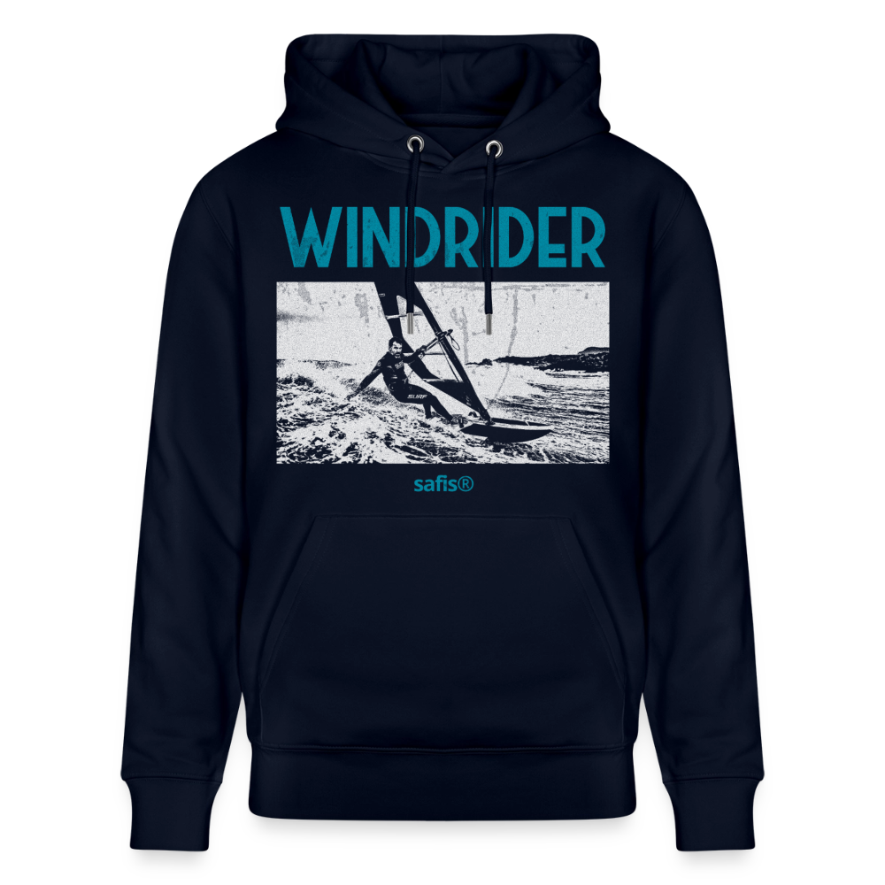 Windsurf Hoodie safis® -Windrider- Unisex Bio-Hoodie CRUISER - Navy