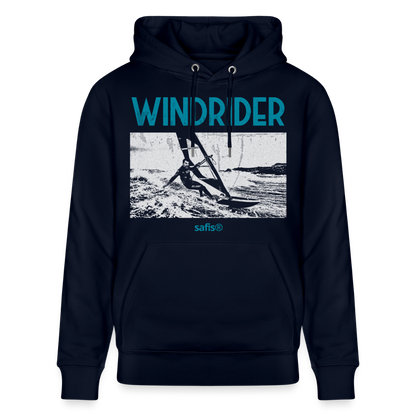 Windsurf Hoodie safis® -Windrider- Unisex Bio-Hoodie CRUISER - Navy