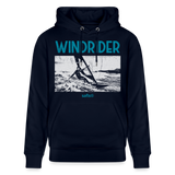 Windsurf Hoodie safis® -Windrider- Unisex Bio-Hoodie CRUISER - Navy