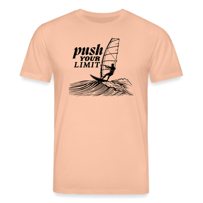 T-Shirt push im nachhaltigen Windsurf Style - Pfirsich