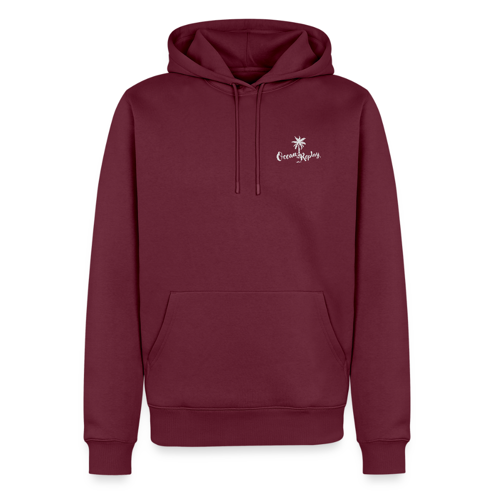 Männer Premium Hoodie -ocean replay- - Burgunderrot