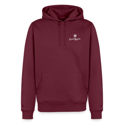 Männer Premium Hoodie -ocean replay- - Burgunderrot