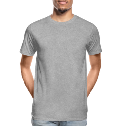 Männer Premium Bio T-Shirt -give me wind and water- - Grau meliert