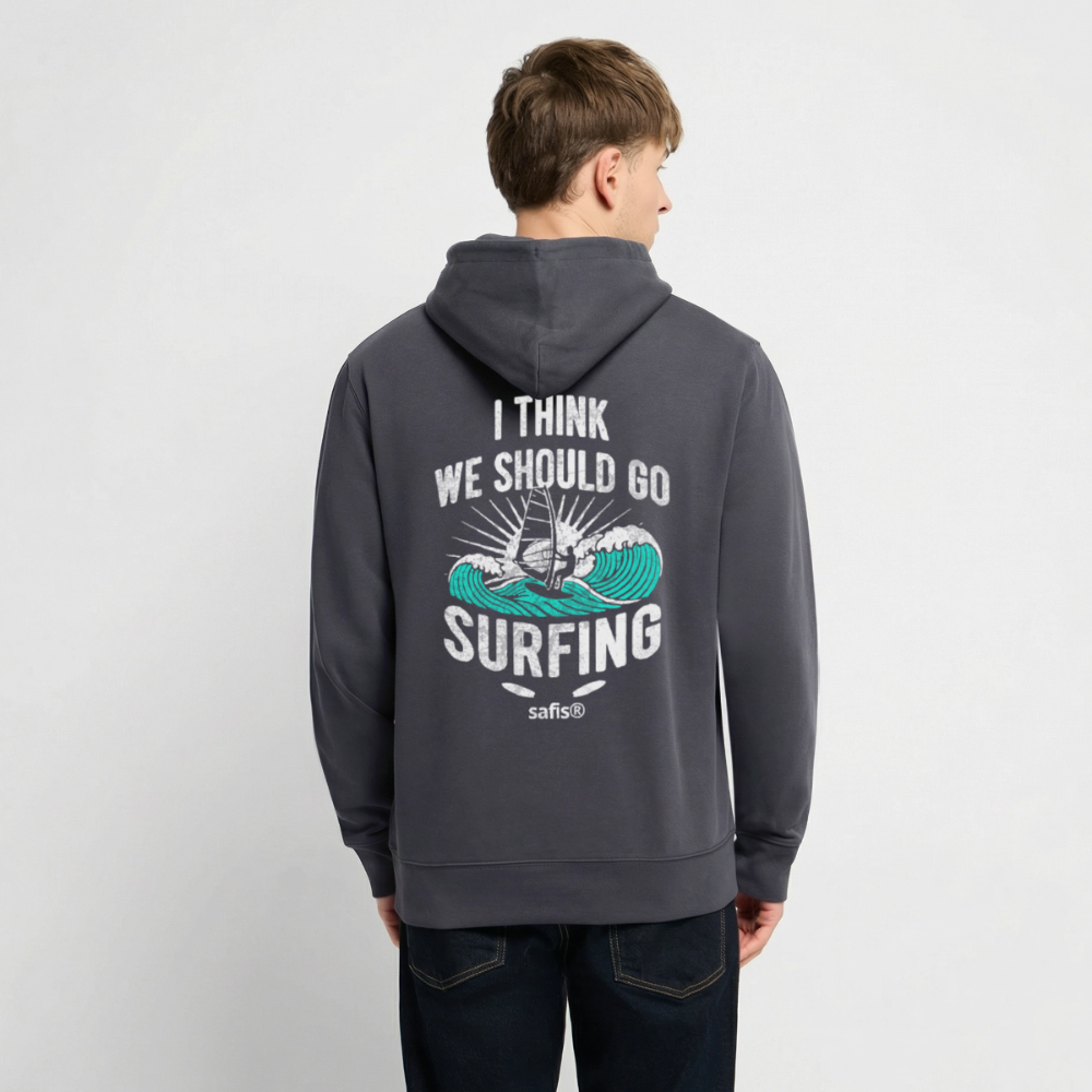 Unisex Bio-Hoodie CRUISER -surfin- - Indigoblau