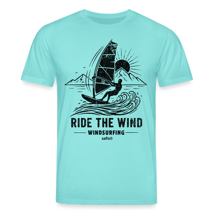 Unisex Bio-T-Shirt CREATOR -ride the wind- - Poolblau