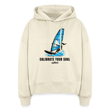 safis ® Windsurf Frauen Bio-Hoodie Nora -calibrate your soul- - Natur