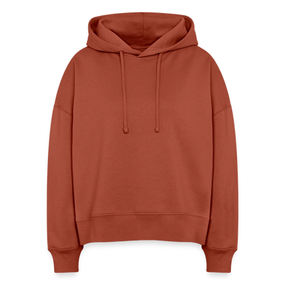 Windsurf Frauen Bio Hoodie -are you alive- - Terrakotta