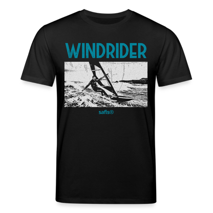 Windsurfer Shirt safis® -windrider- Unisex Bio-T-Shirt CREATOR - Schwarz