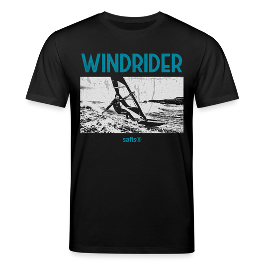 Windsurfer Shirt safis® -windrider- Unisex Bio-T-Shirt CREATOR - Schwarz