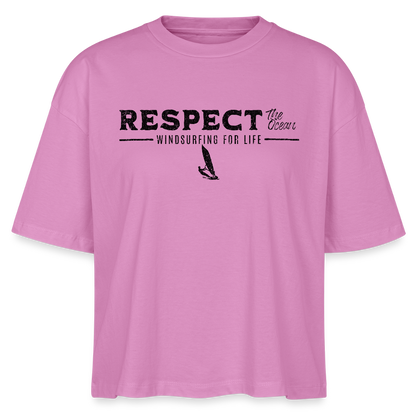 Frauen Boxy Bio-T-Shirt -respect- - Pink
