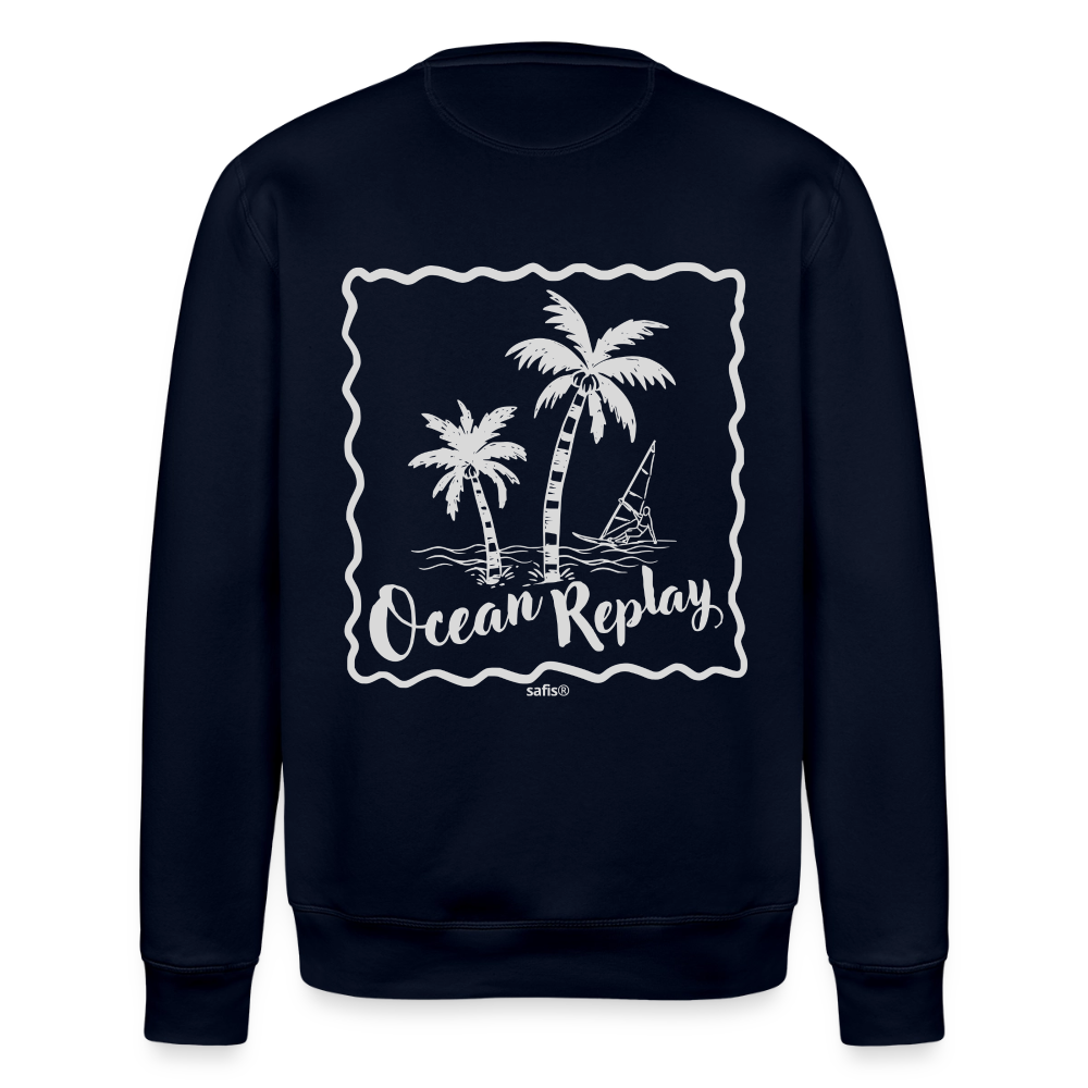 safis® Windsurf Bio-Sweatshirt Roller -Ocean replay- - Navy