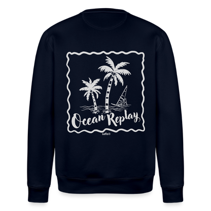 safis® Windsurf Bio-Sweatshirt Roller -Ocean replay- - Navy