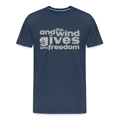Männer Premium Bio T-Shirt -freedom- - Navy