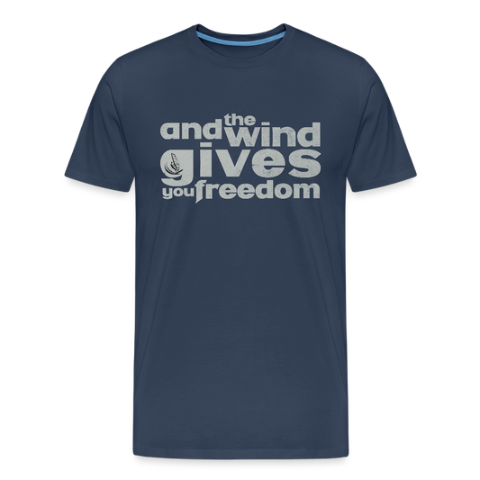 Männer Premium Bio T-Shirt -freedom- - Navy