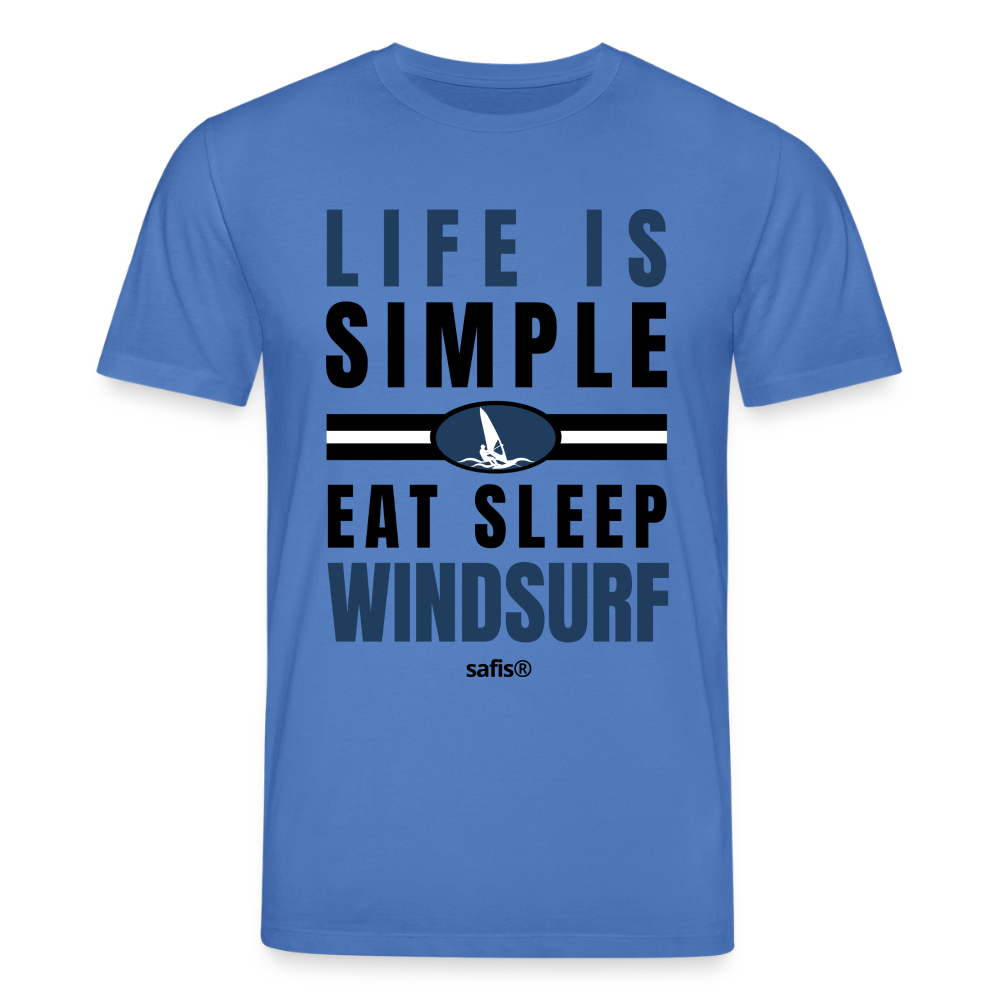 Windsurf Shirt -eat sleep windsurf- Unisex Bio-T-Shirt CREATOR - Achtsames Blau