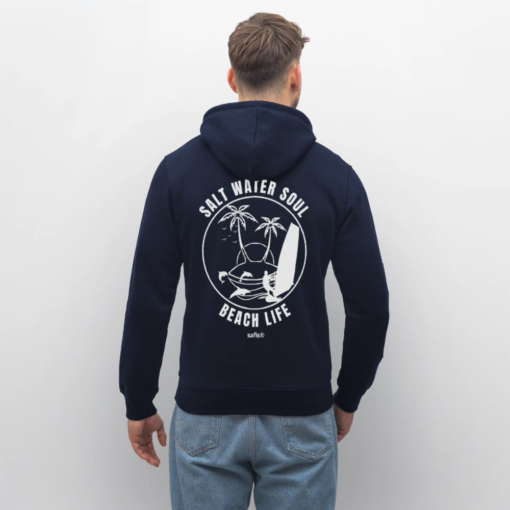 Unisex Bio-Hoodie DRUMMER -salt water soul- - French Navy