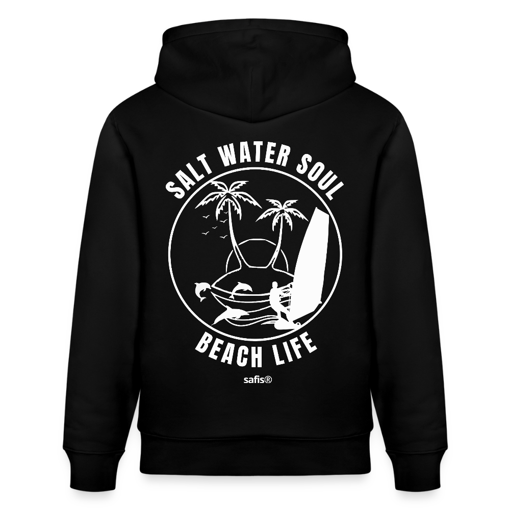Unisex Bio-Hoodie CRUISER -salt water soul- - Schwarz