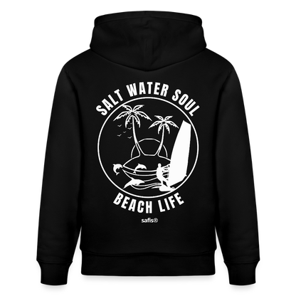 Unisex Bio-Hoodie CRUISER -salt water soul- - Schwarz