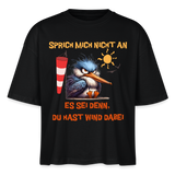 Frauen Boxy Bio-T-Shirt -sprich mich nicht an- - Schwarz