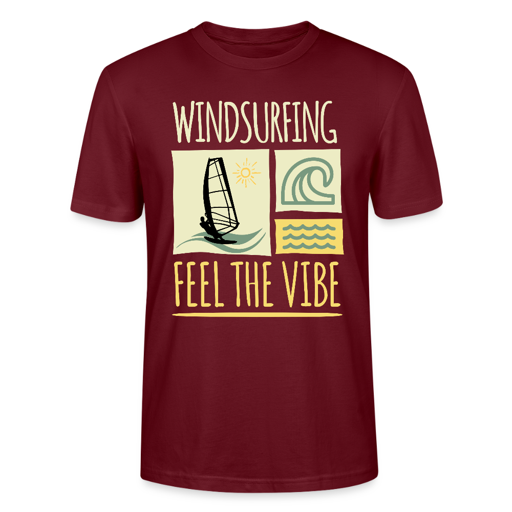 Unisex T-Shirt CRAFTER -feel the vibe- - Burgunderrot