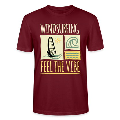 Unisex T-Shirt CRAFTER -feel the vibe- - Burgunderrot